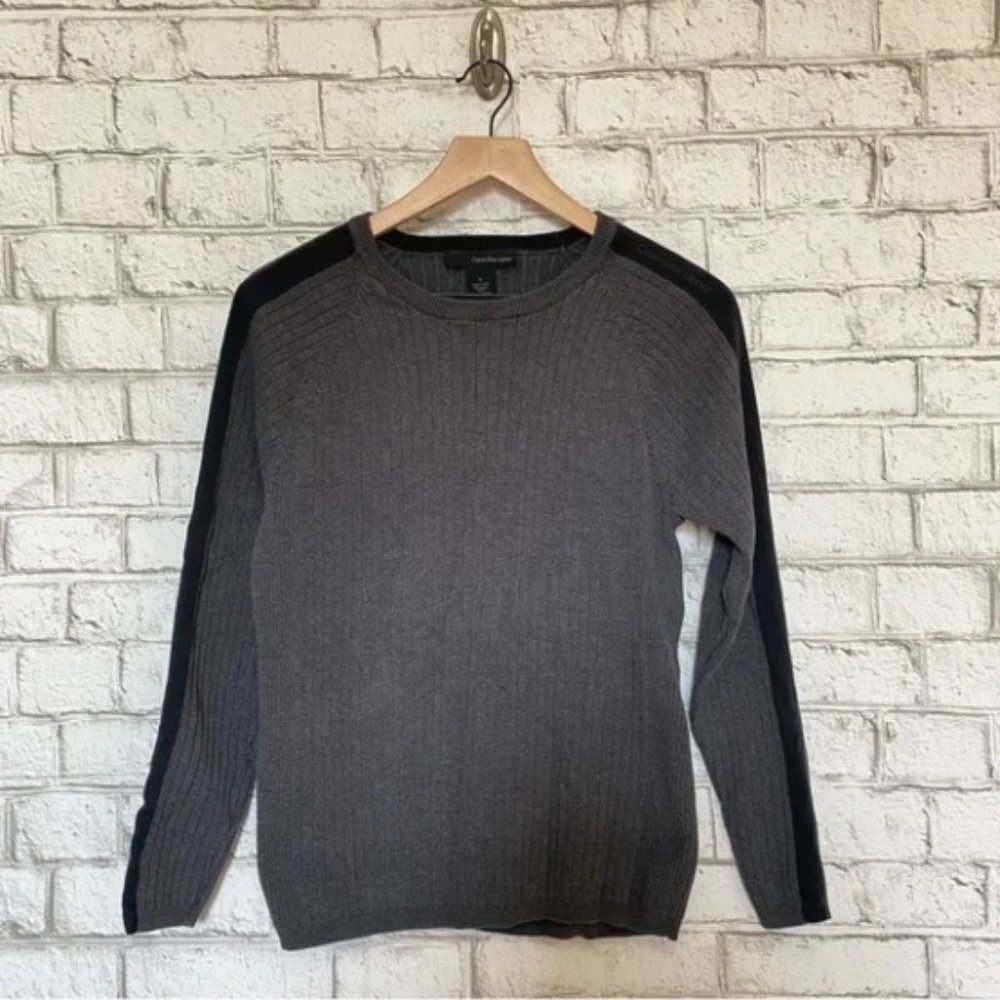 Calvin Klein Jeans Gray Sweater Mens Size Medium